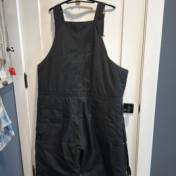 CARHARTT Extremes Arctic Biberall Bib Overalls Black 40 x 32 Excellent - Picture 7 of 9